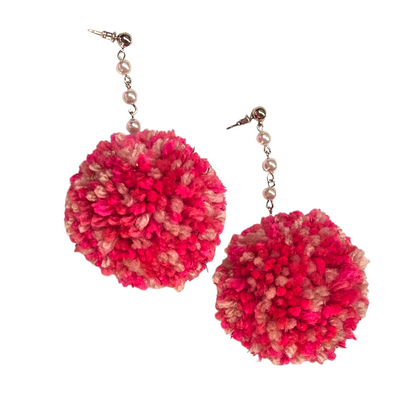 Pompom Earrings by Mix and Mack