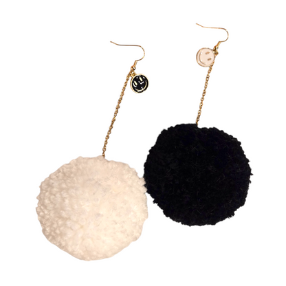 Pompom Earrings by Mix and Mack