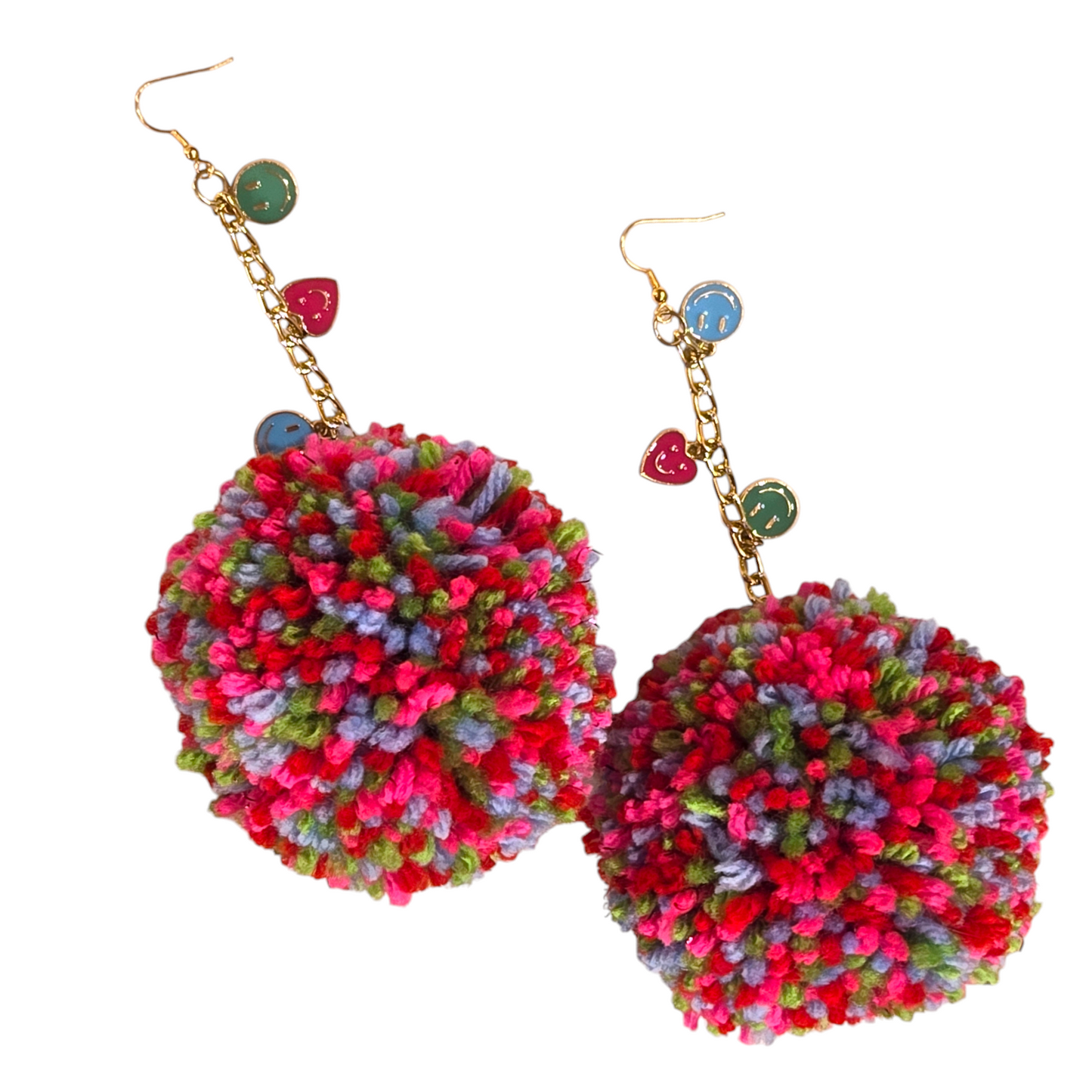 Pompom Earrings by Mix and Mack