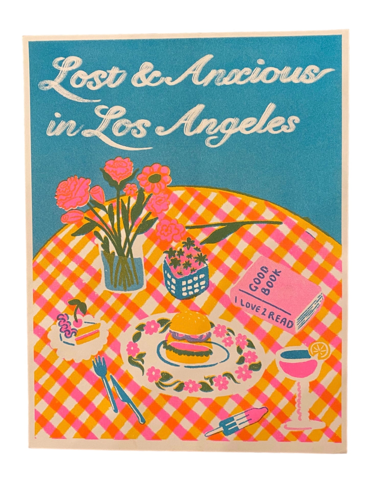 Handmade ‘Lost & Anxious’ Risograph Print by Stoopid Chic
