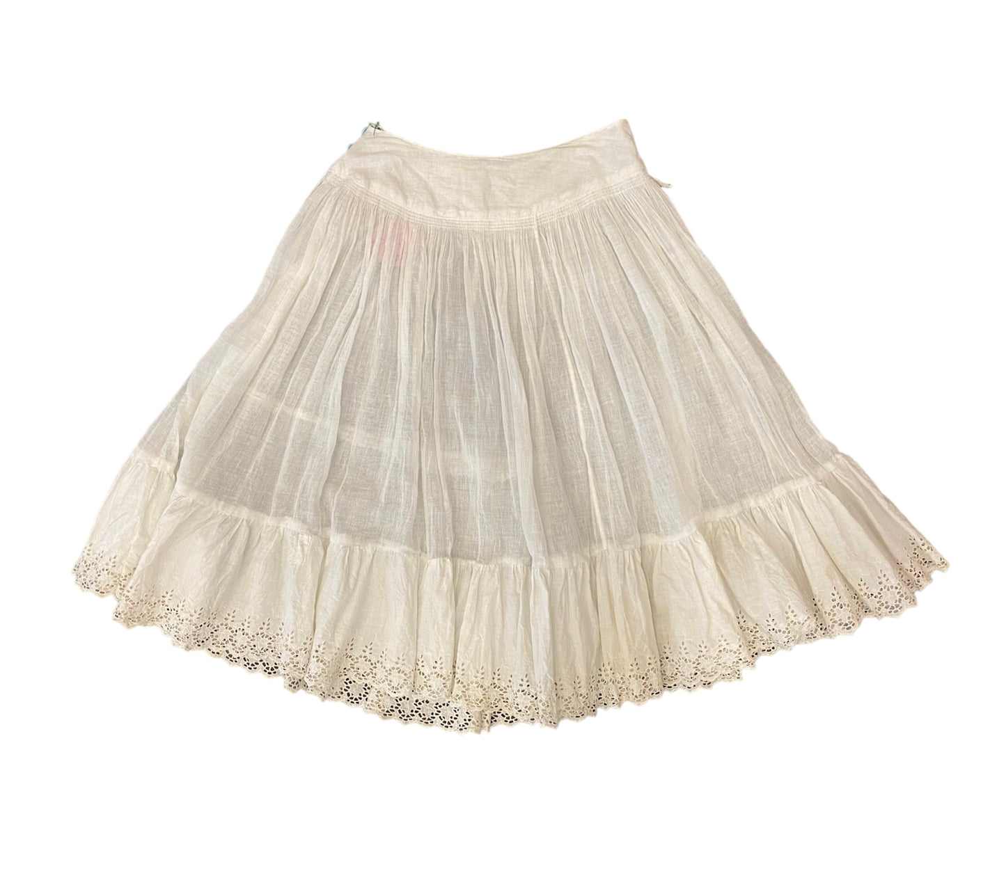 Antique Cotton Gauze Skirt As-Is