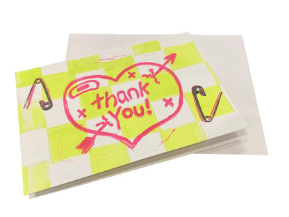 Handmade ‘Thank You’ Card by manic pixie dream squirrel