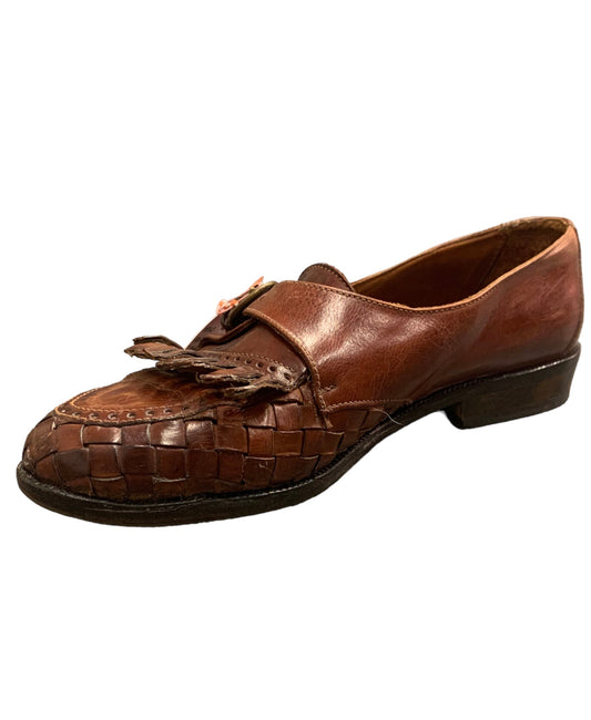 Brown Leather Casual slip-on Loafer