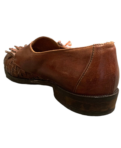 Brown Leather Casual slip-on Loafer