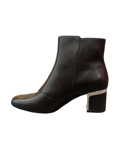 Modern leather booties by DKNY