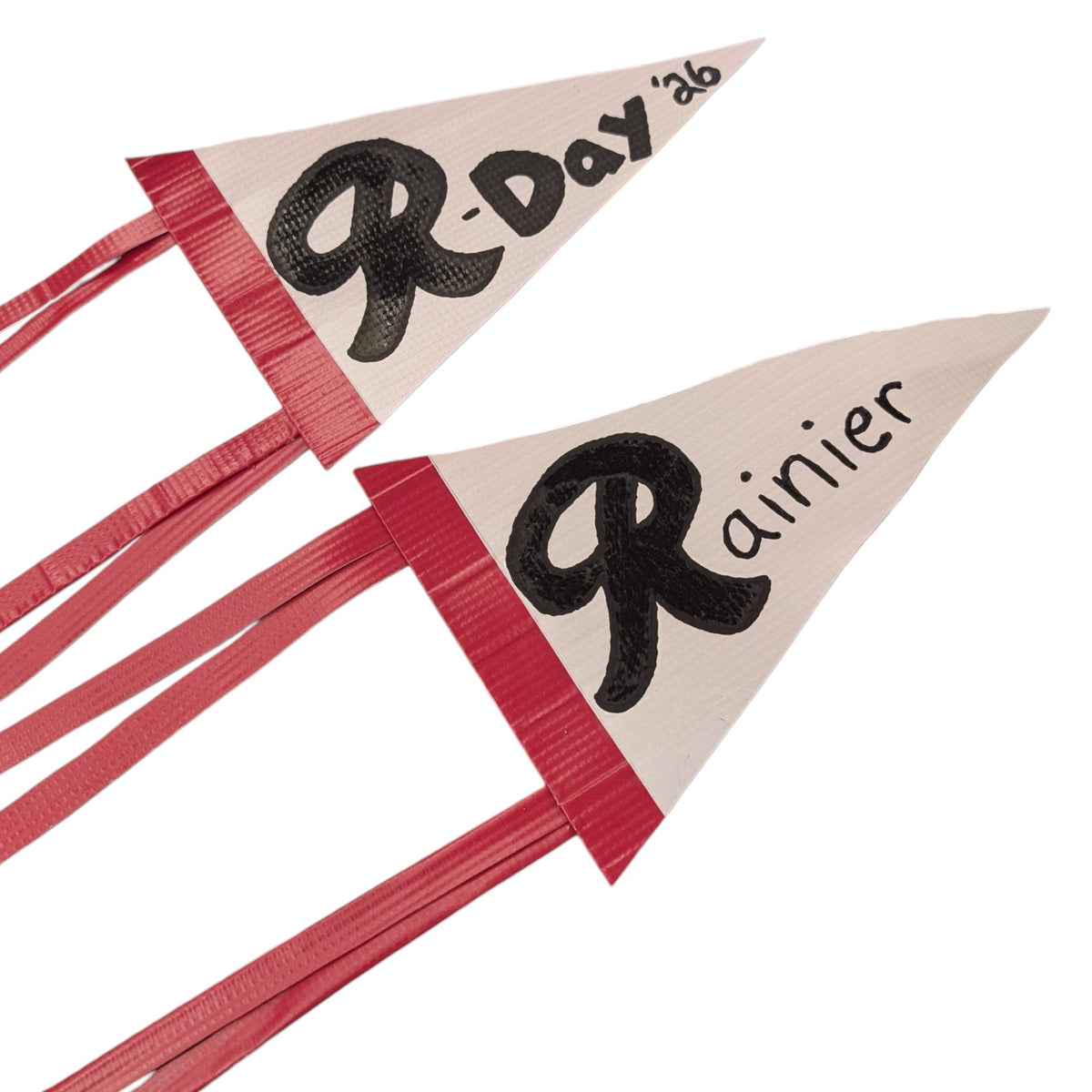 Upcycled Vinyl Rainier Pennants by Alyssa Kaliszewski