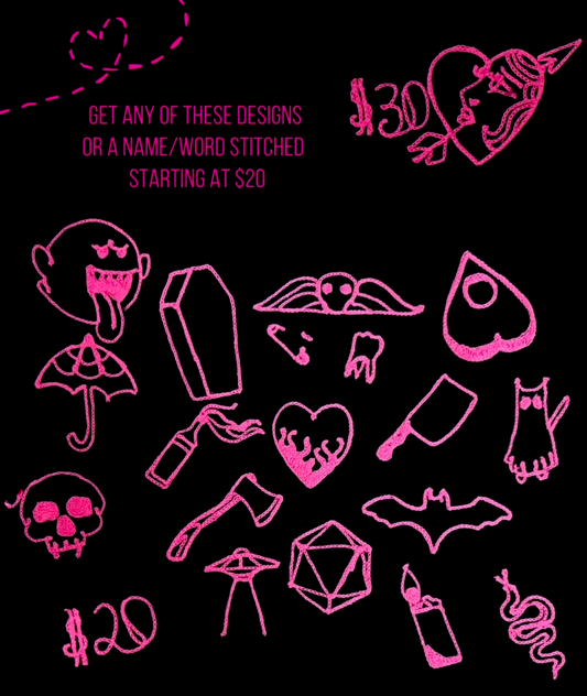 Friday the 13th Flash Embroidery with Seattle Chainstitch Massacre! - Friday, March 13th - 12pm-5pm