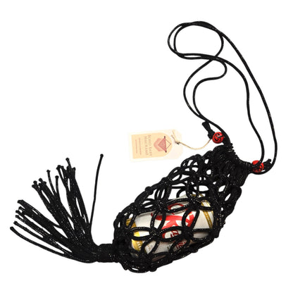 Rainier Beaded Macrame Drink Bag by Bohobaby Macrame