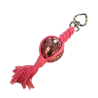 Macrame Disco Ball Keychains by BohoBaby