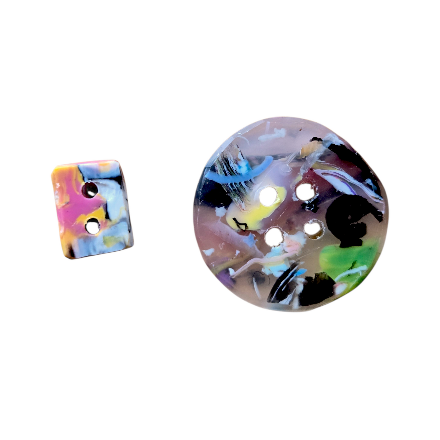 Handmade Recycled Plastic Buttons by Cool Trash