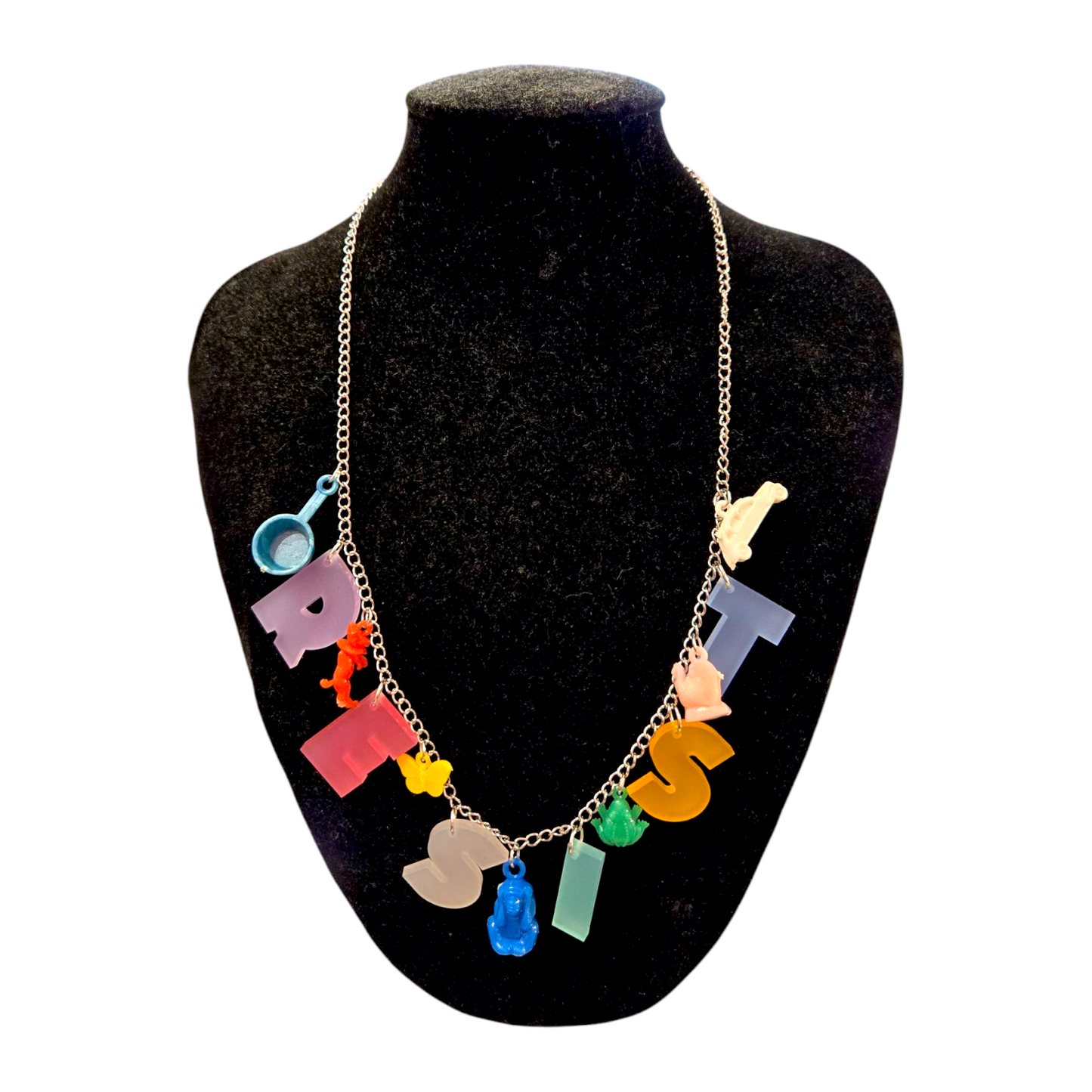 Resist Charm Necklaces by Doll Parts Collective