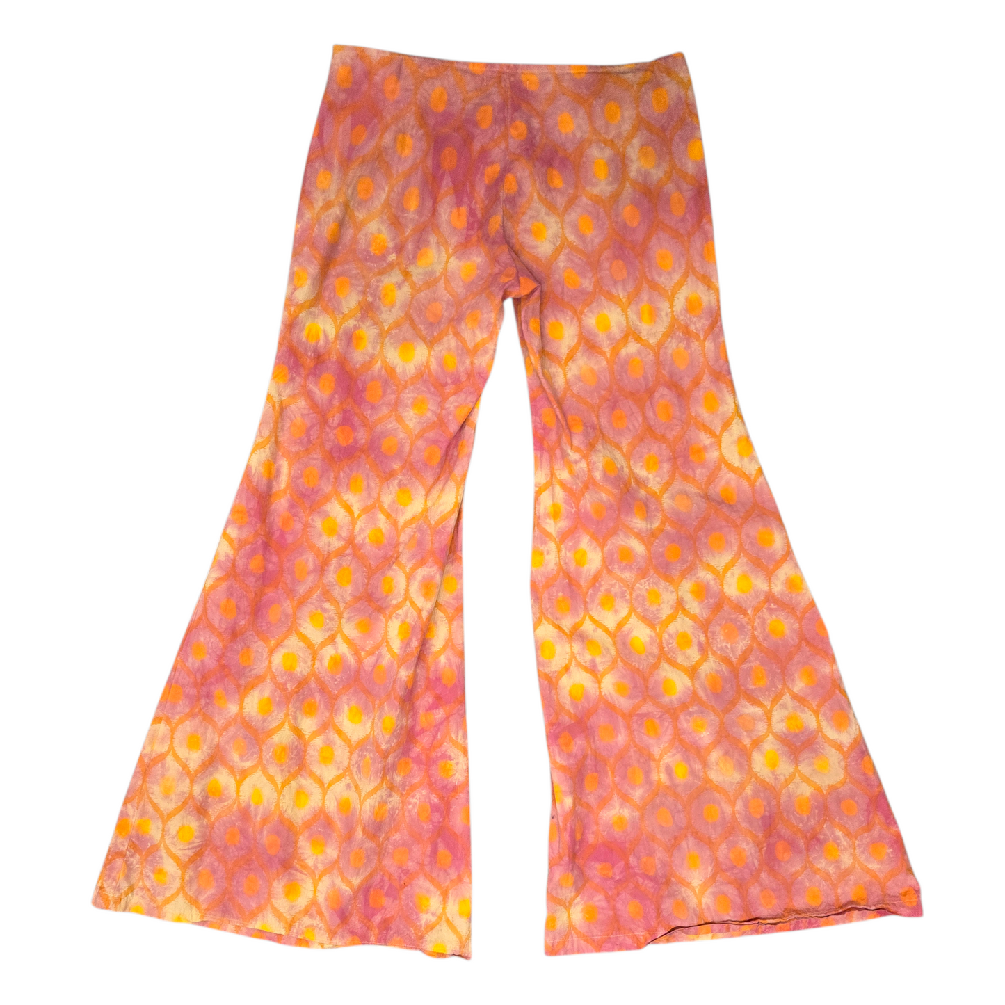 90s/Y2K Ultra Low Rise Bell Bottoms by Custo Barcelona