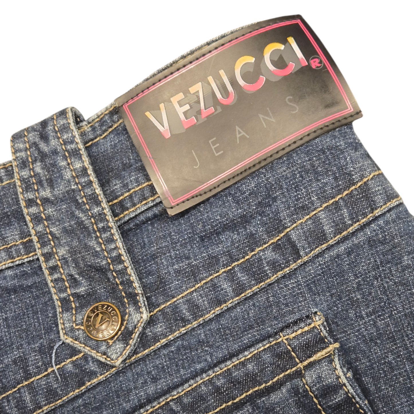 Y2k Vezucci Denim Midi Skirt