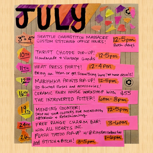 July Classes & Events Schedule!