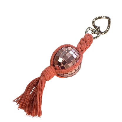 Macrame Disco Ball Keychains by BohoBaby