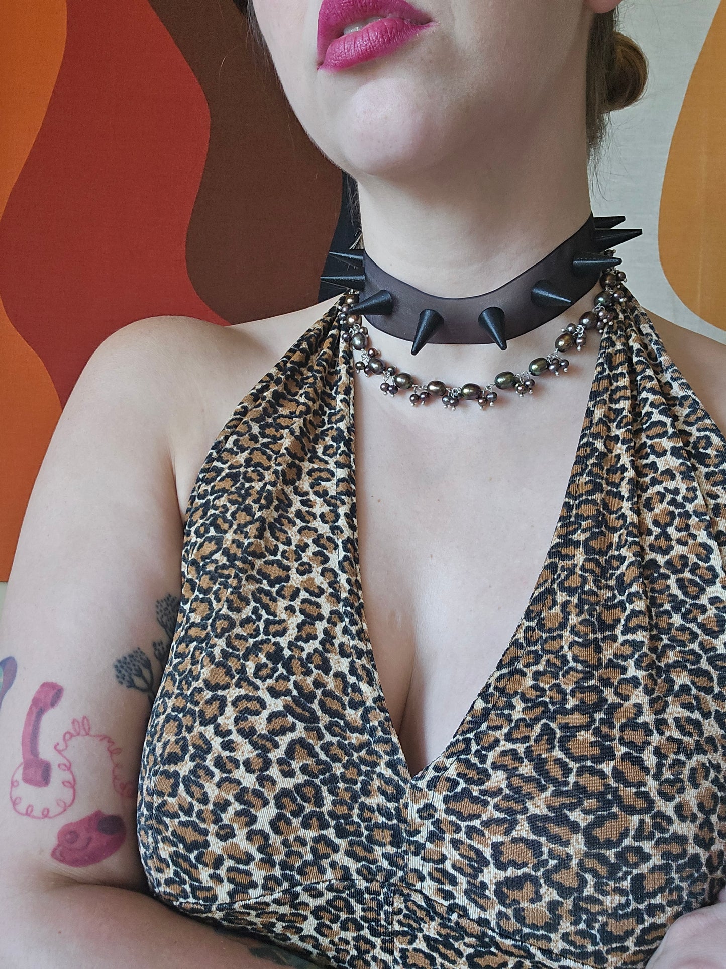 Spiked Ribbon Chokers by Marishka