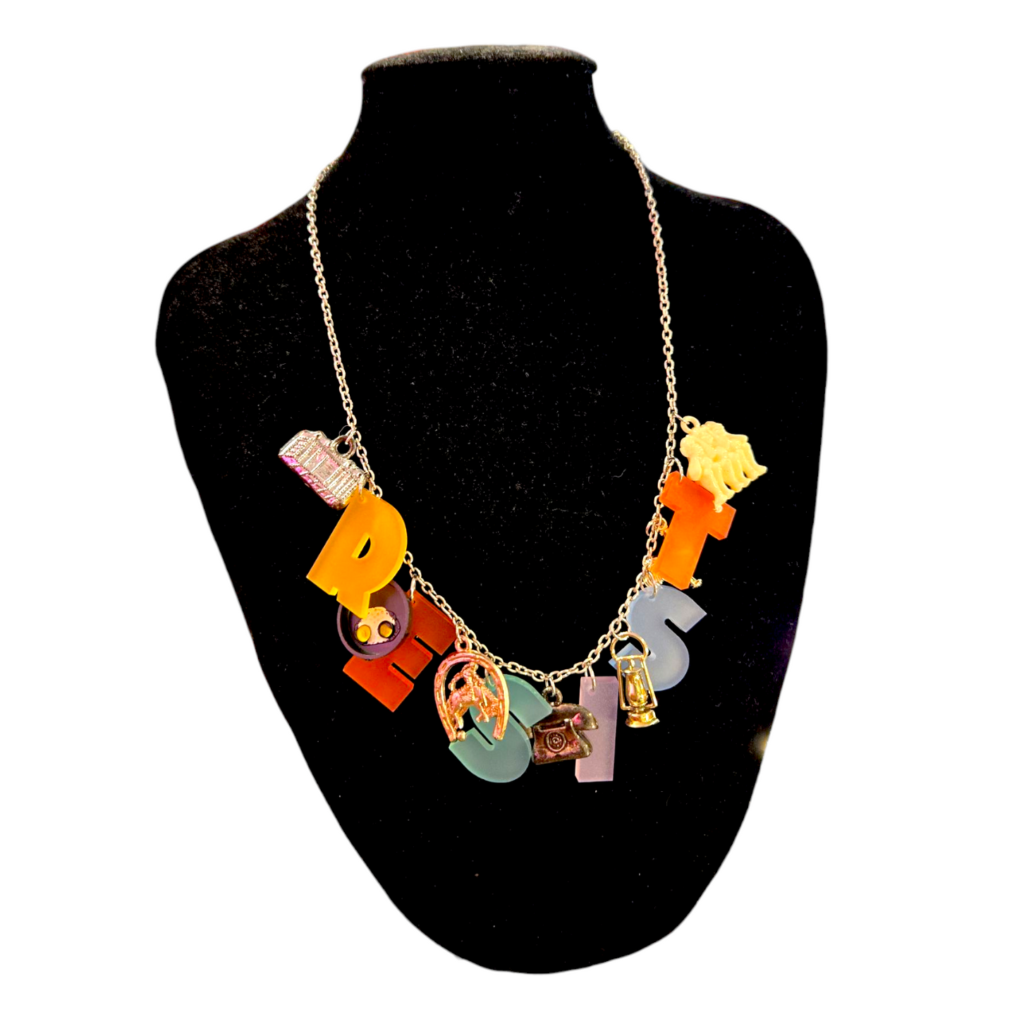 Resist Charm Necklaces by Doll Parts Collective