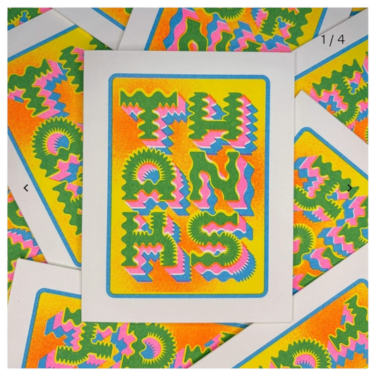 Riso Cards by StarKeep Studio