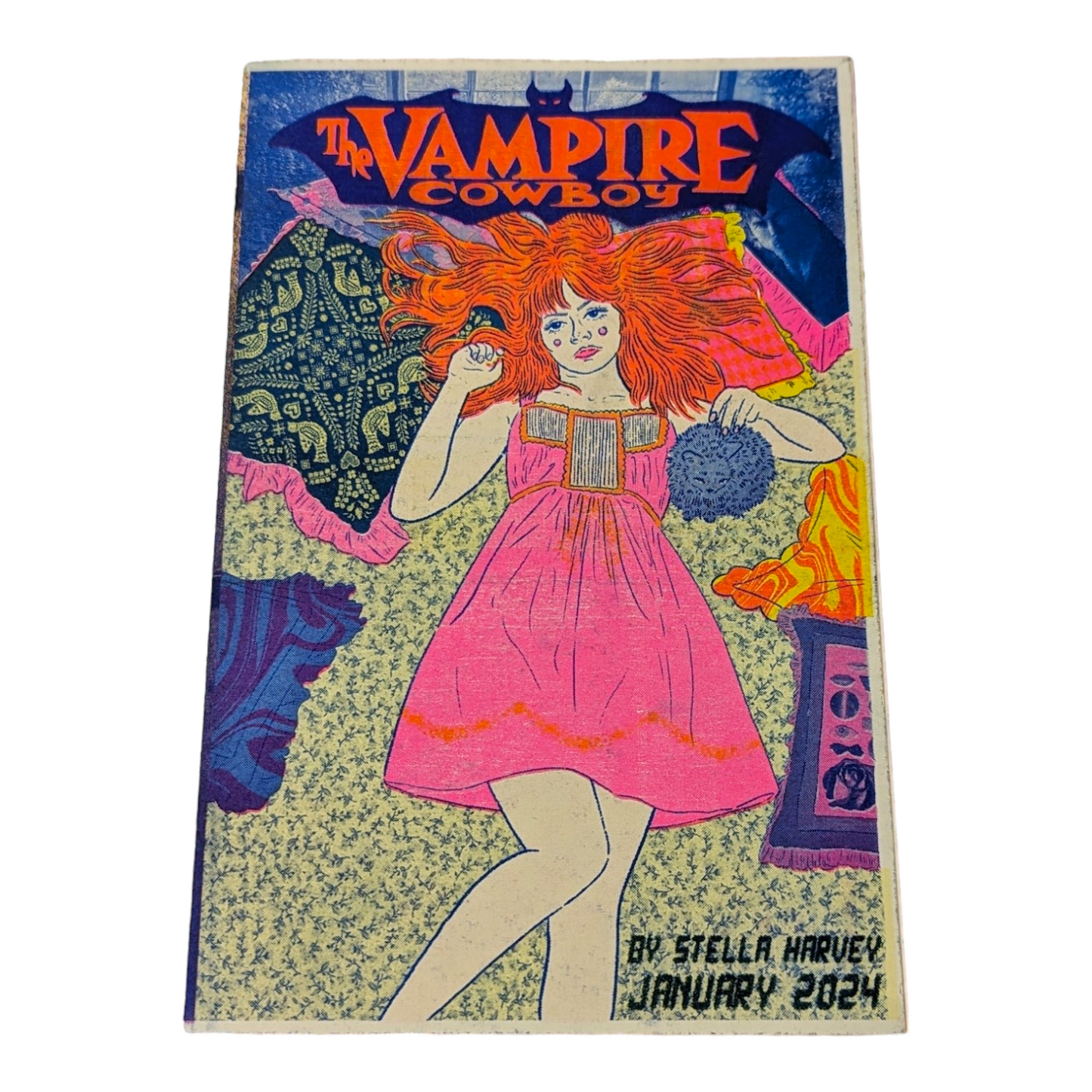 Handmade Vampire Cowboy Risograph Zine by Soft Stella