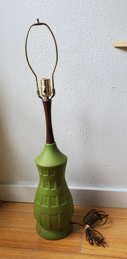 70's Avocado Green Lamp