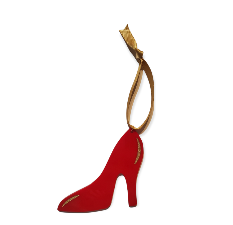 Ruby Red Shoe Ornament by Doll Parts Collective x Chaos Coven