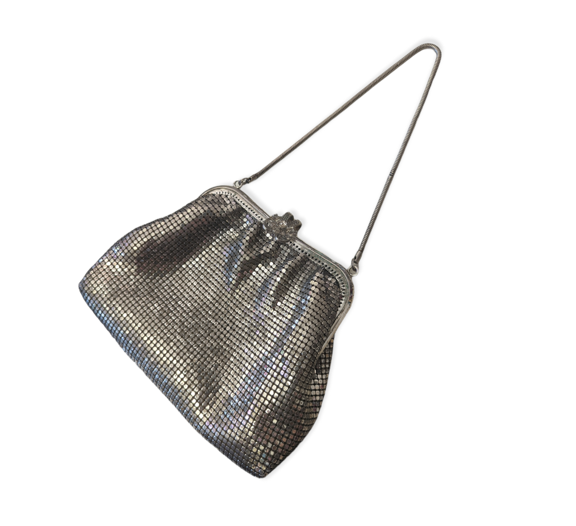 Petra Metal Mesh Evening Purse | SG Liquid Silver Bag - Objects of Beauty