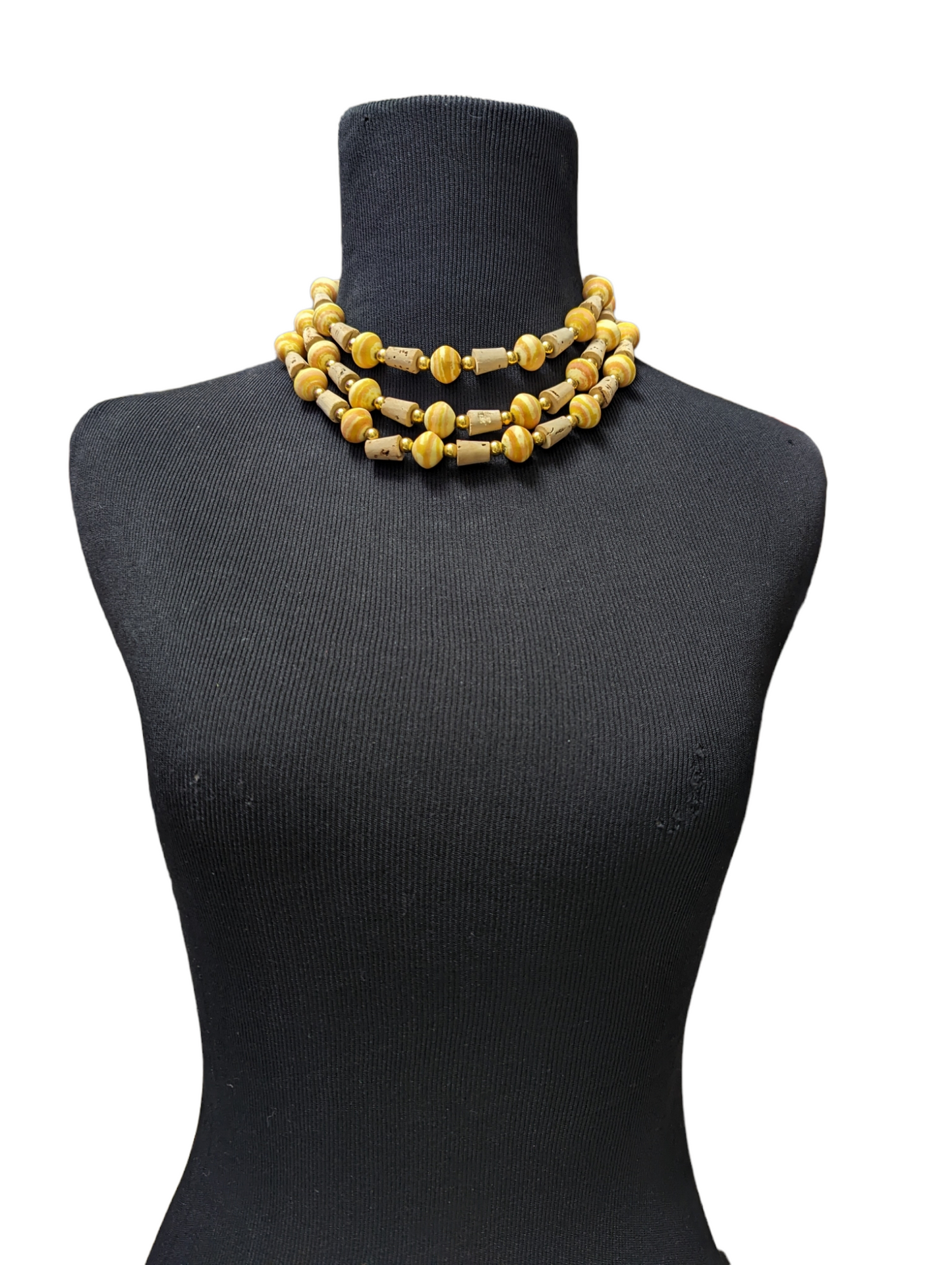 50's/60's Multistrand Cork Necklace