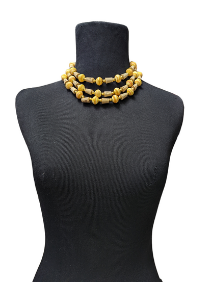 1960s Multistrand Cork Necklace