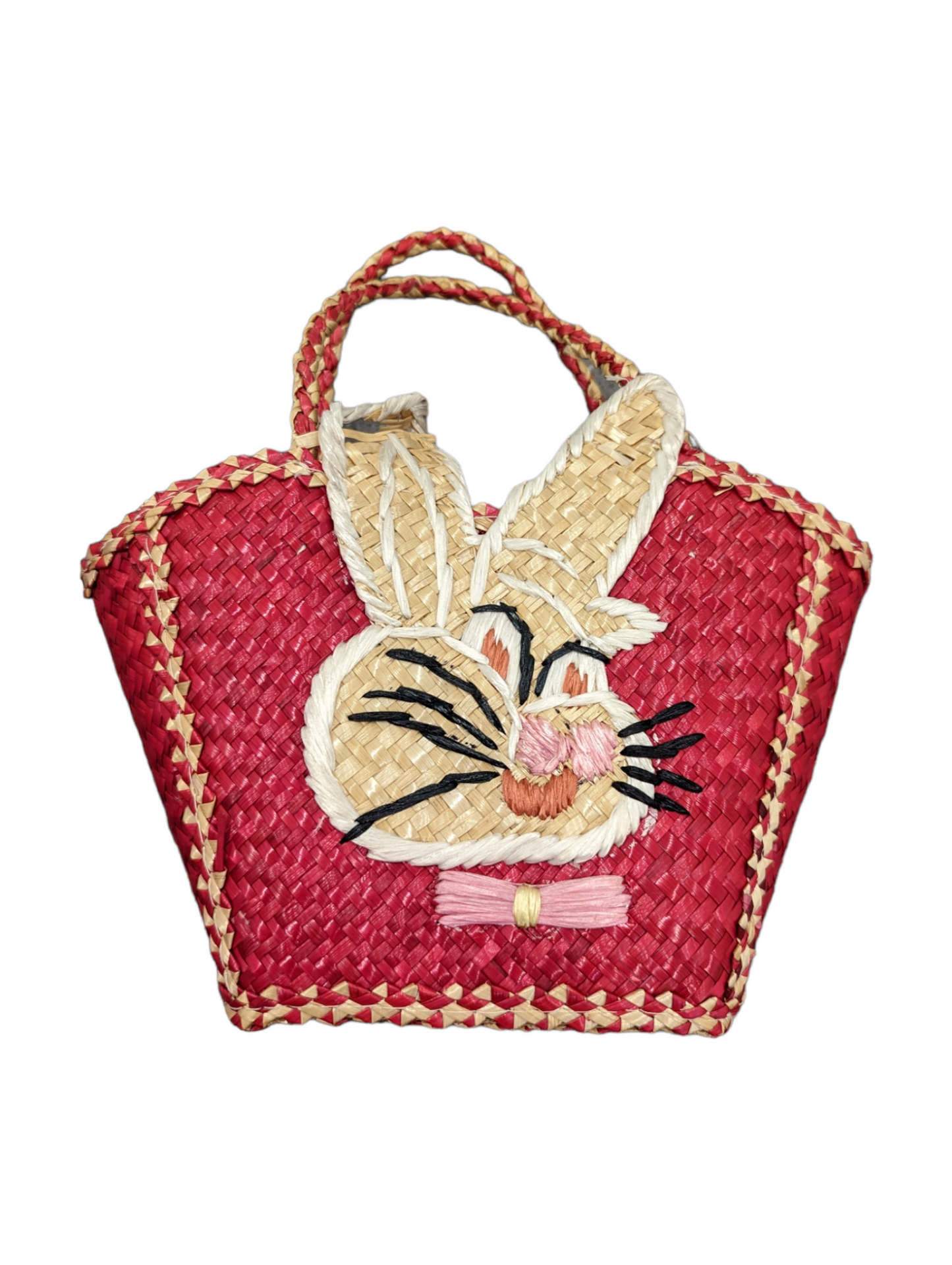 70's Mini Woven Bunny Bag