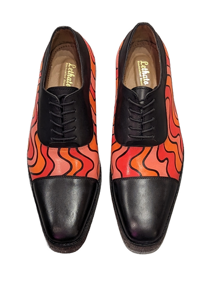 Hand Painted Leather Lethato Shoes by Becky Bacsik