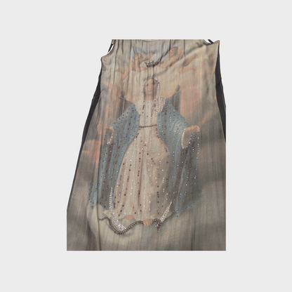 Dolce & Gabbana Virgin Mary Chiffon Shift Dress