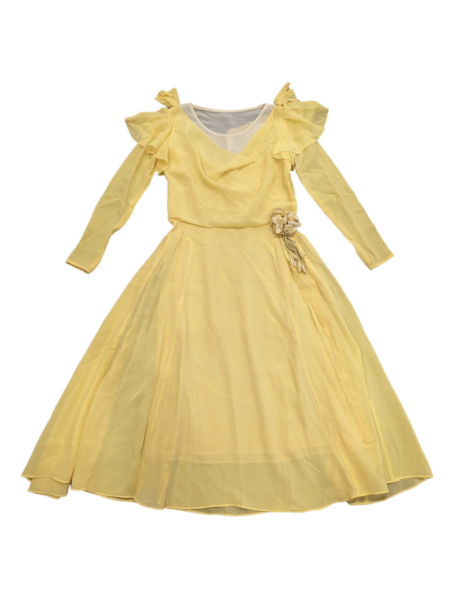 Stunning 1930's Yellow Wedding Dress