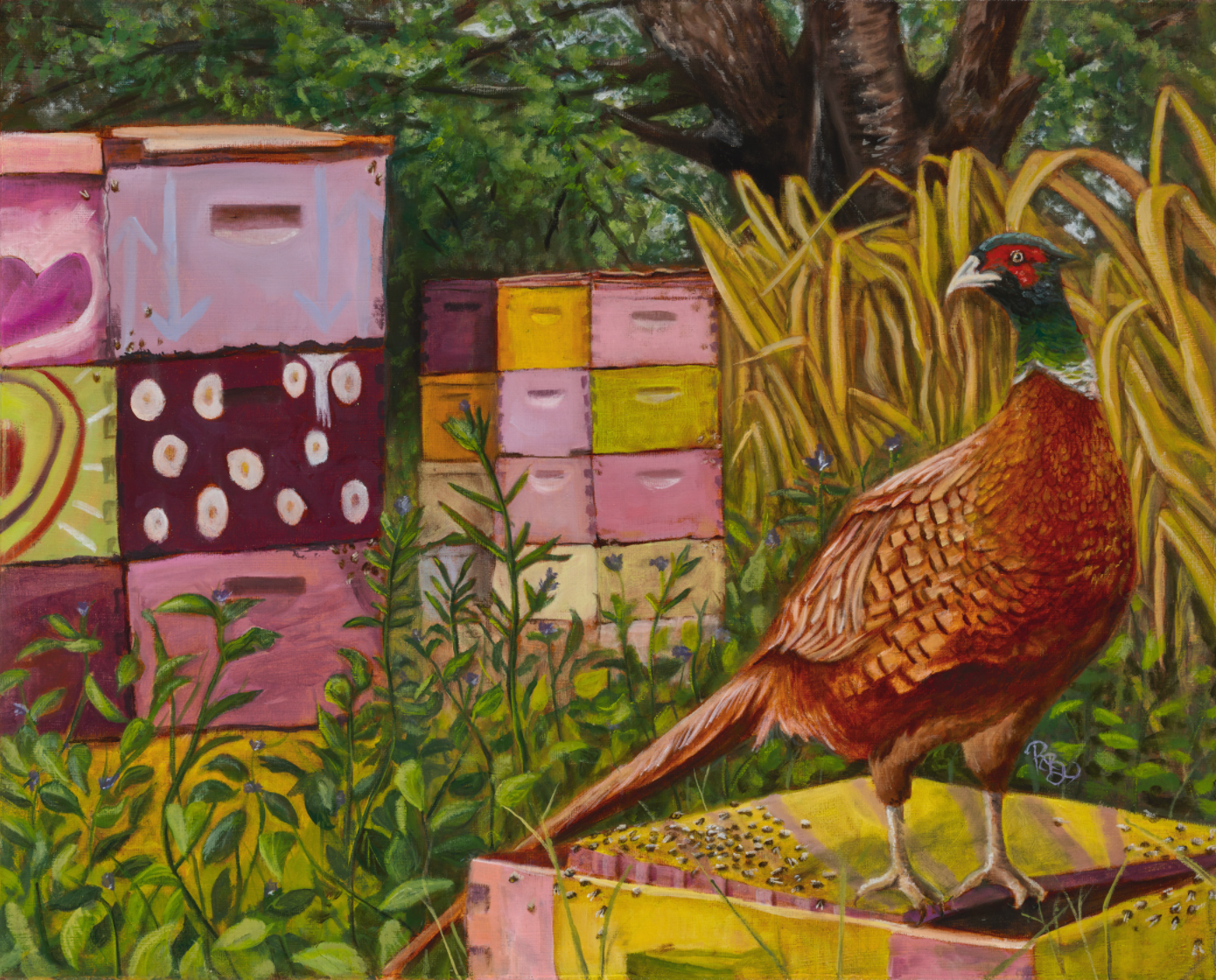 'Pheasant Apiary' Archival Print by Ryan Breault