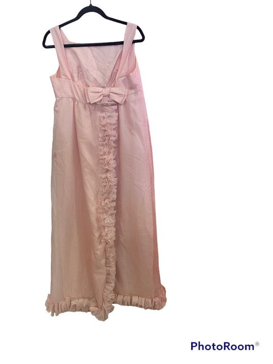 1950’s Emma Domb Pink Swiss Dot Gown