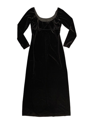 Black Velvet Scott McLintock Empire Waist Goth Dream Dress