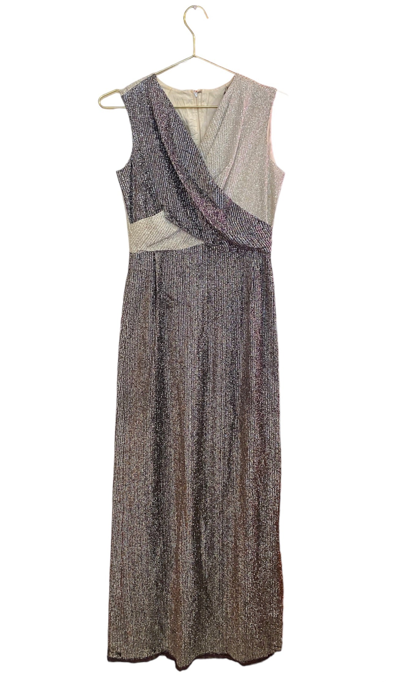 1960’s Crisscross Lurex Maxi Dress