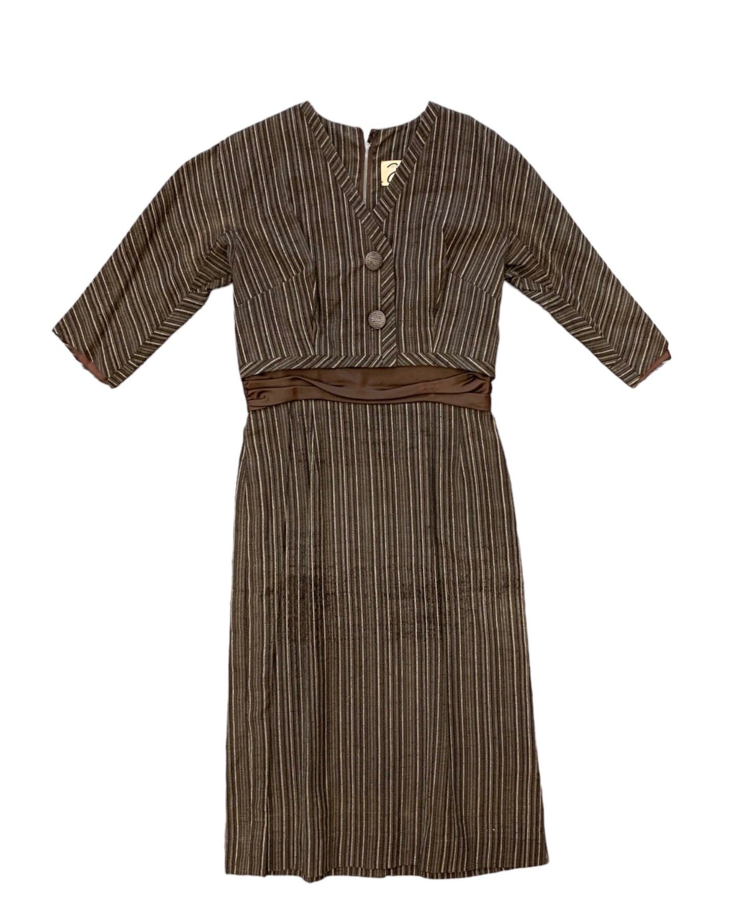1940’s-1950’s Pinstripe Dress by Franklin