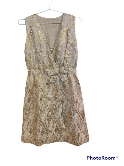 1960’s Gold & White Lame Elinor Gay Dress
