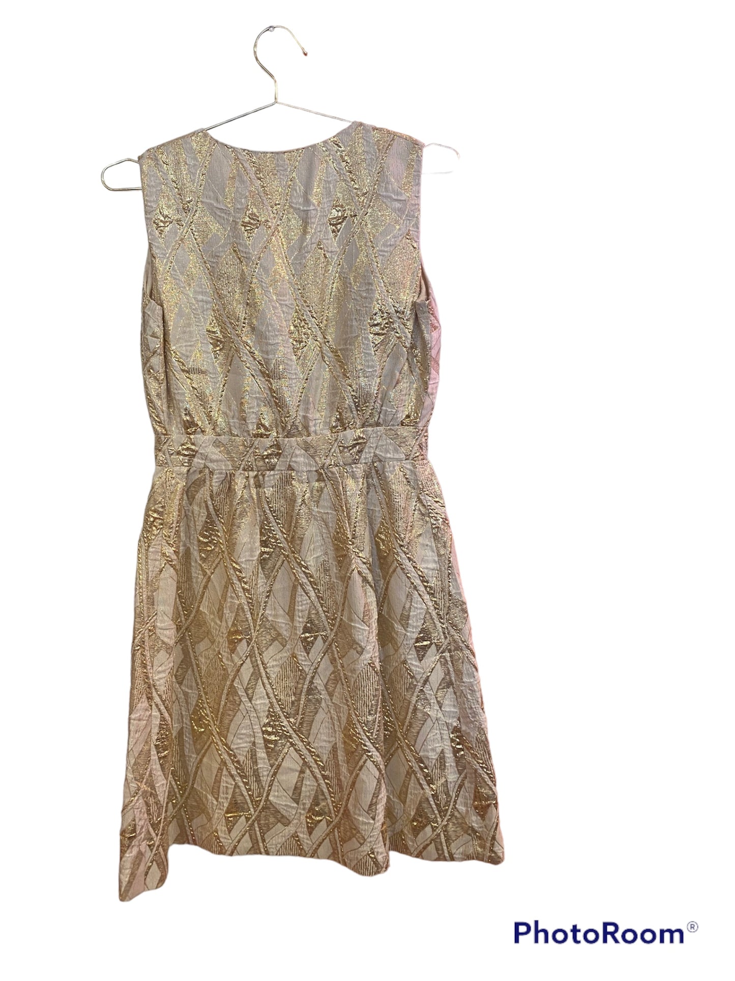 1960’s Gold & White Lame Elinor Gay Dress