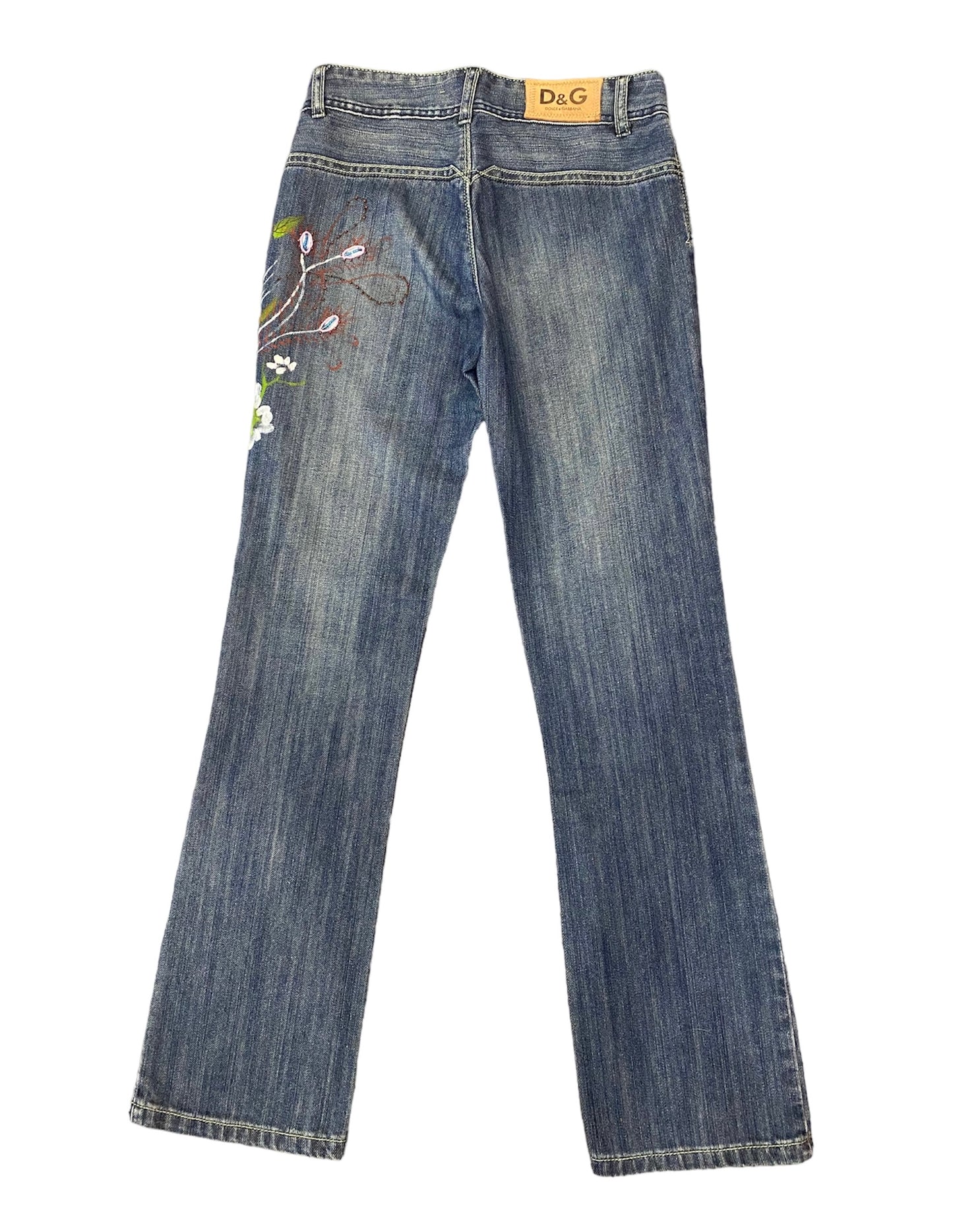 Y2K Painted Low-Rise D&G Jeans