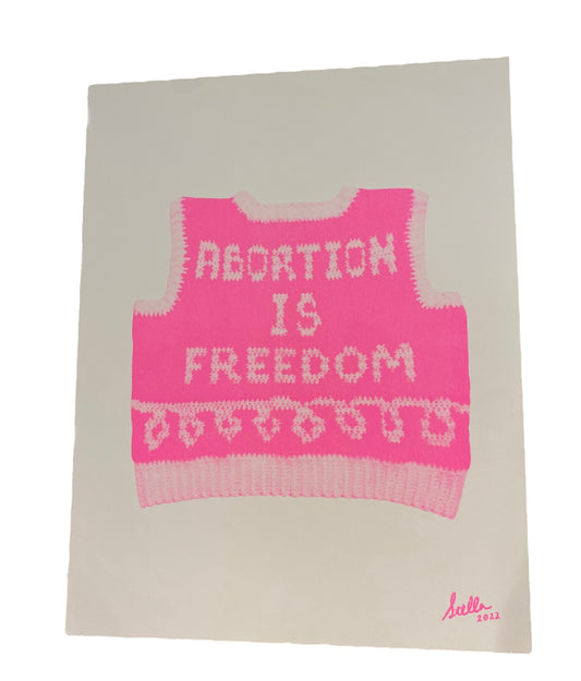 Abortion Riso Print by Soft Stella