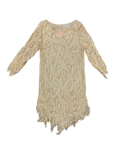 70’s/80’s Sequined silk dress by Chanson D’Amour for Saks 5th