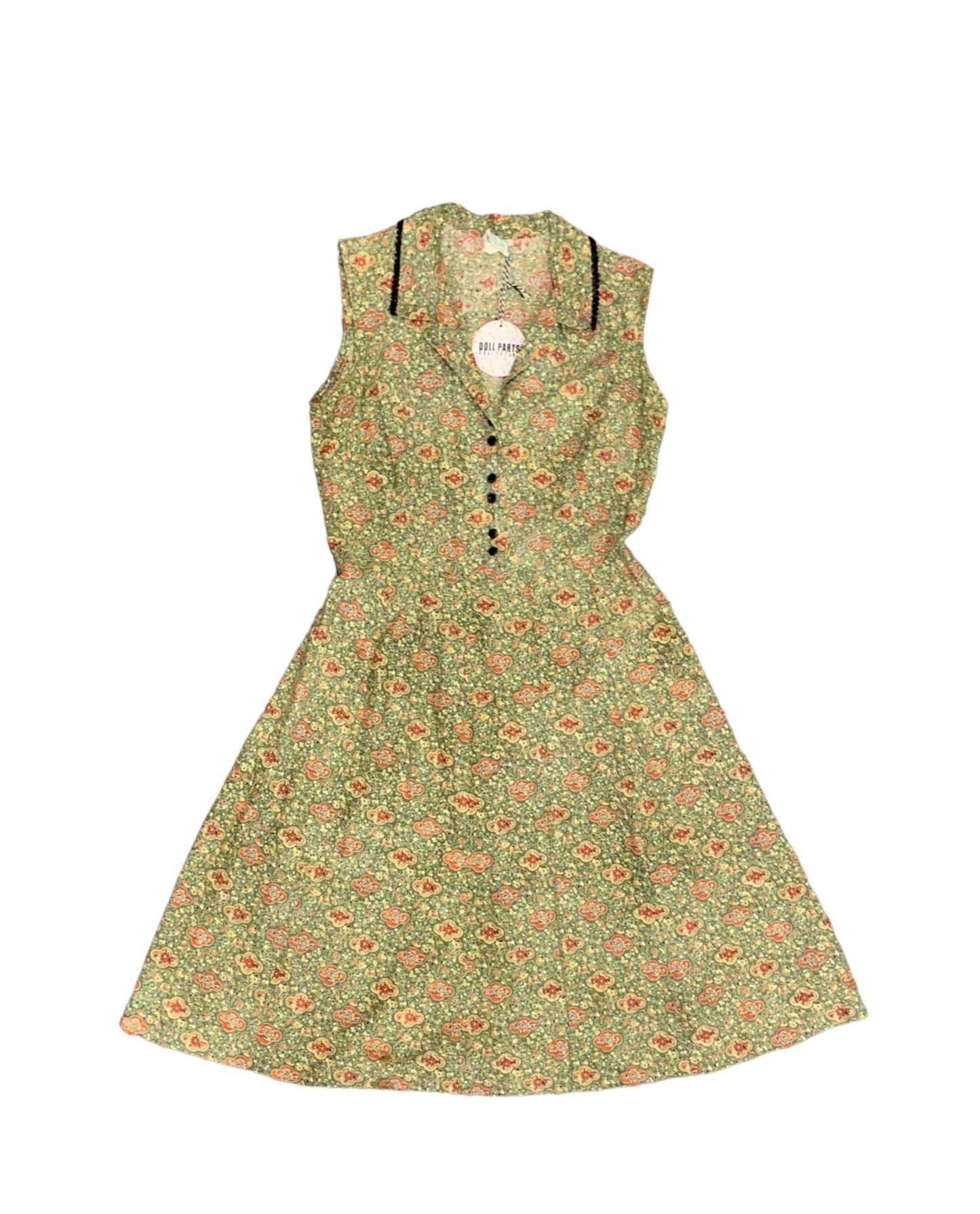 30’s/40’s Sleeveless Cotton Day Dress