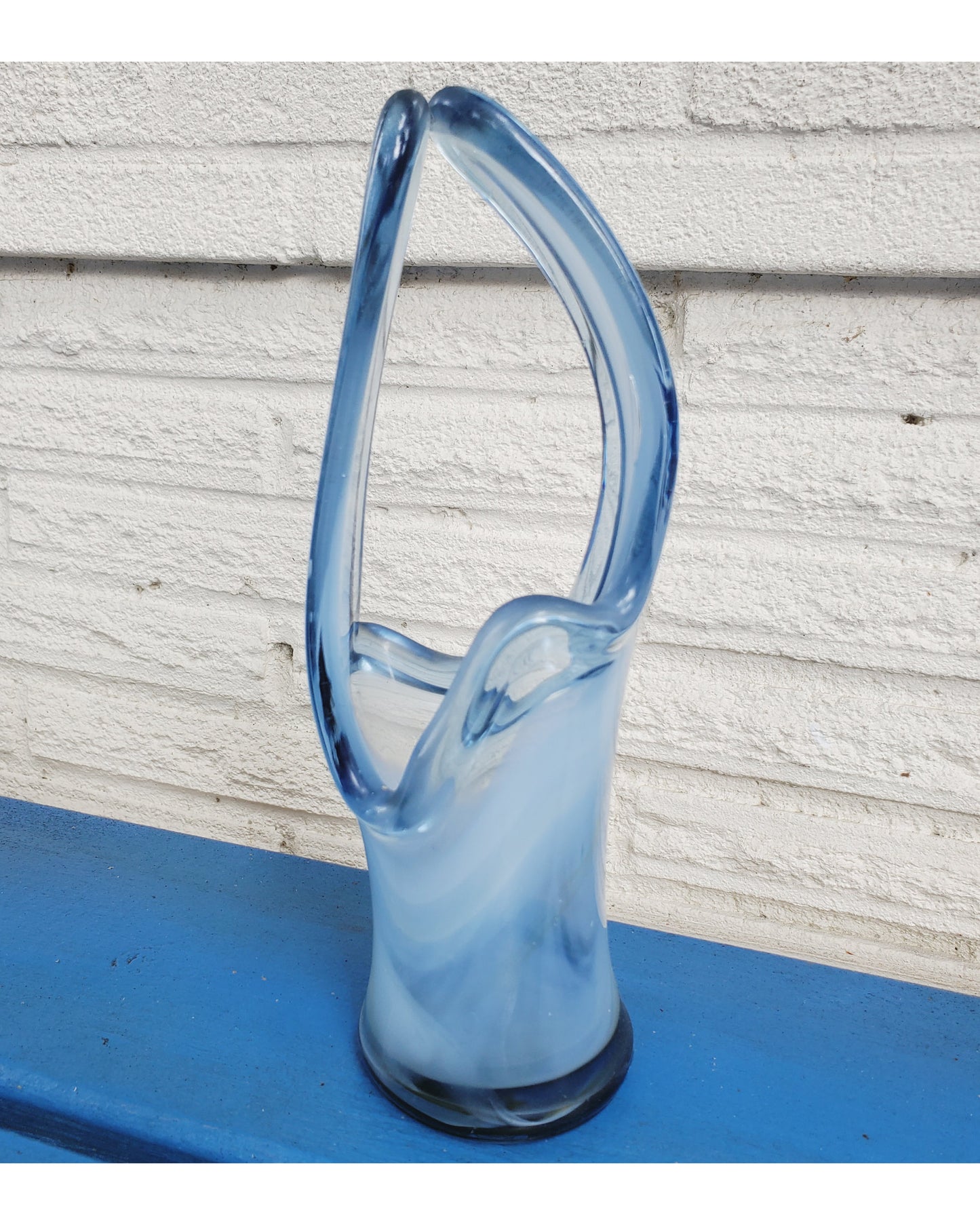 Hand-Pulled Glass Vase